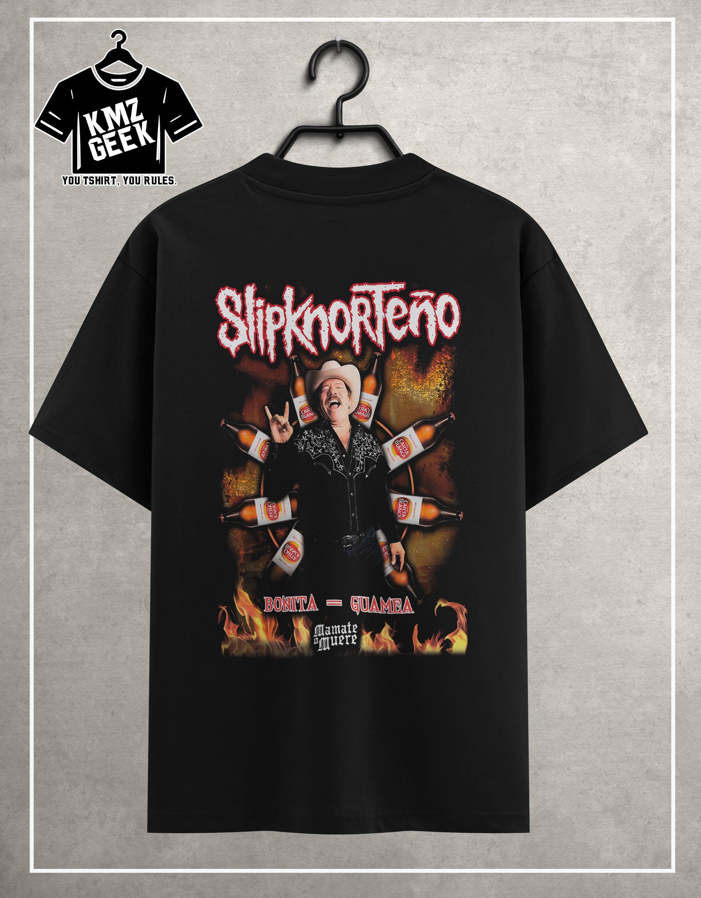 Playera diseño Mamate o Muere Slipknorteño